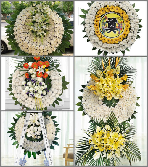 安徽芜湖市无为县蜀山镇拾联村花圈速递